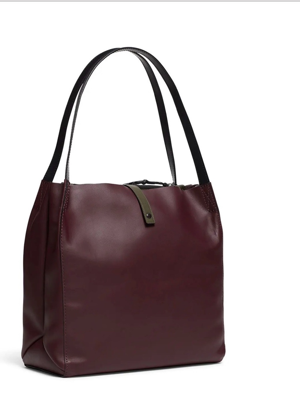 Rag & Bone Passenger Leather
 Leather Tote Bag in Merlot & Olive